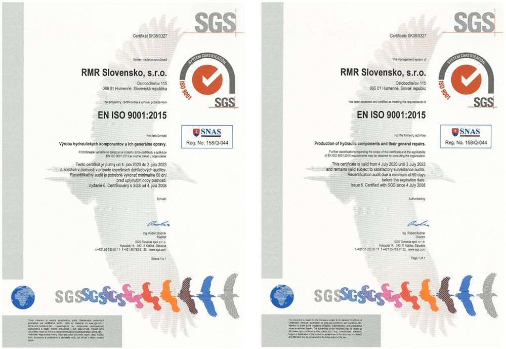 certifikát iso 9001